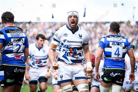 Dave Attwood Bristol Bears Celebrates Try Editorial Stock Photo Stock