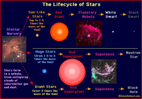 W7 Star Life Cycle Explains About Different Types Of Stars Earth