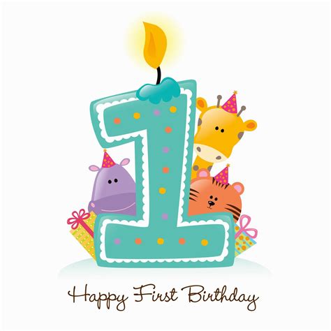 Happy First Birthday First Birthday Candle Happy Birthday Greetings