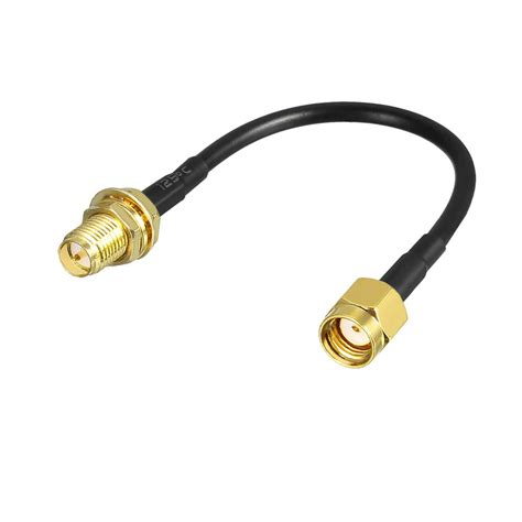 uxcell antenna extension cable rp sma male to rp sma female low loss 4 inch