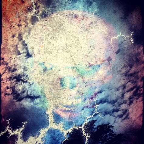 A Skull In A Cloud Abstract Artwork Artwork Skull
