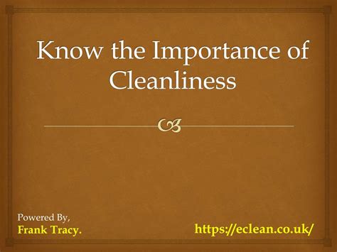 Ppt Know The Importance Of Cleanliness Powerpoint Presentation Free