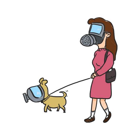 Woman Wearing Mask Png Image Woman Wearing A Mask Walking A Dog Woman