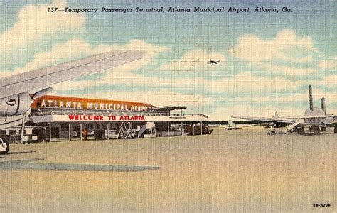 Atlanta Municipal Airport Circa 1948 When This Terminal Was