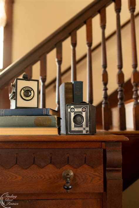 Decorating With Old Cameras Finding Silver Pennies Vintage
