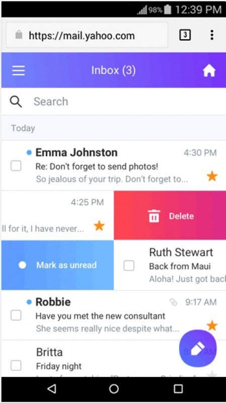 Yahoo Overhauls Yahoo Mail For The Web Debuts Lightweight Android Go