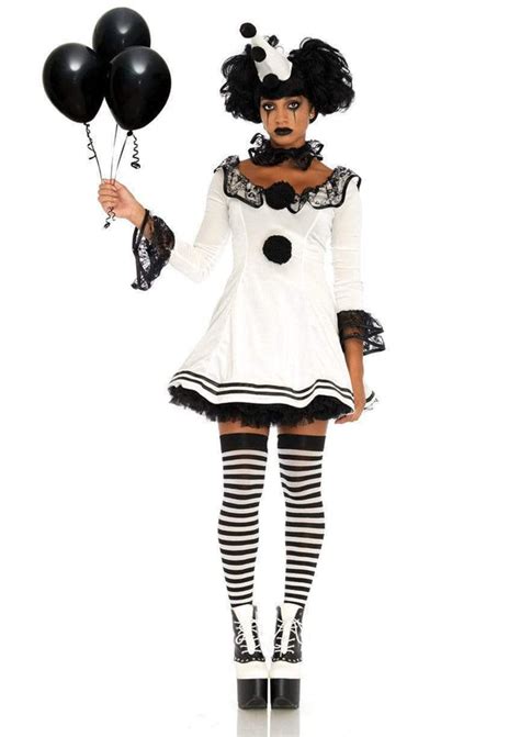 Pierrot Clown Costume Cute Circus Costumes Leg Avenue