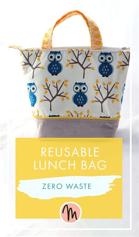 Waste Free Lunch Bag Sewing Pattern | Bag patterns to sew, Lunch bag
