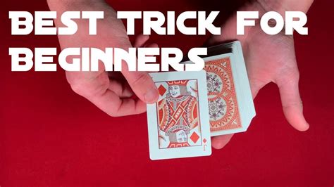 Video below will teach you how to do easy self working card trick. Absolute Best Card Trick for Beginners! - YouTube