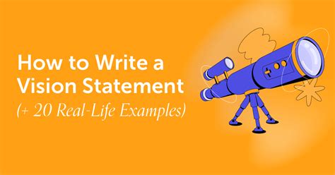 How To Write A Vision Statement 20 Real Life Examples