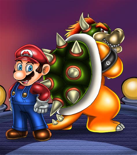 Super Mario 64 Mario Vs Bowser By Vixdojofox On Deviantart