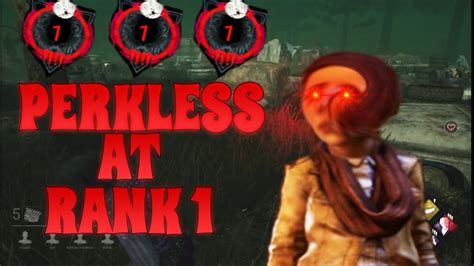 Perkless At Rank 1 Dead By Daylight Youtube