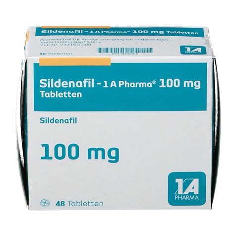 SILDENAFIL-1A Pharma 100 mg Tabletten 48 St - shop-apotheke.com