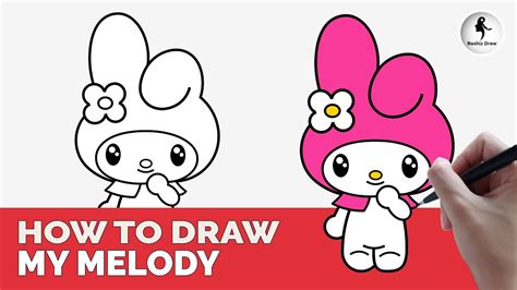 How To Draw My Melody Easy Youtube