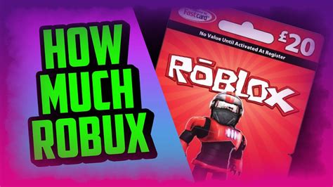 How Much Robux Do You Get From A Roblox Card Pound Roblox Gift