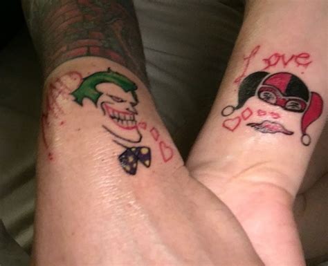Joker And Harley Couple Tattoos