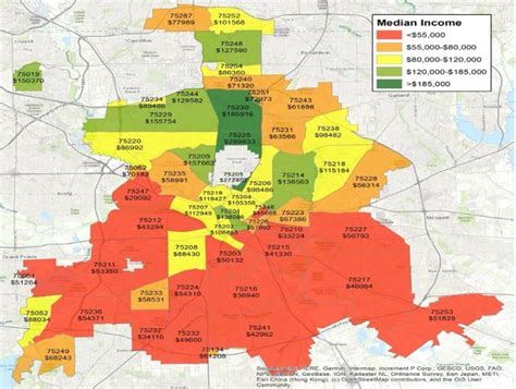 Dallas Income And Housing Gap In Two Maps Oak Cliff
