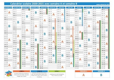 Calendrier Scolaire 2021 2022 Avec Semaines Paires Et Impaires