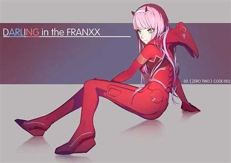 Anime Darling In The Franxx Green Eyes Horns Long Hair Pink Hair Smile Fondo De Pantalla