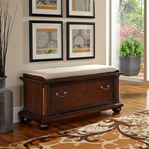 Have To Have It Home Styles Colonial Classic Upholstered Storage Bench