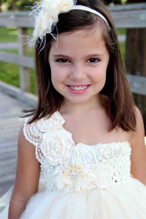 Ivory Dress For Flower Girl Wedding And Bridal Inspiration