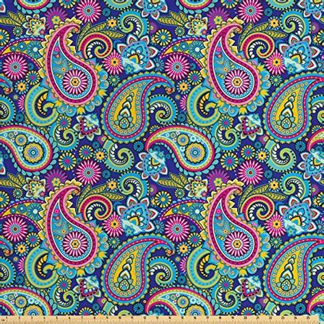 Paisley Decor Fabric By The Yard By Ambesonne Ornate Tra Dp