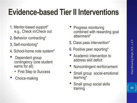 Ppt Six Evidence Based Behavior Interventions Prior To Or Instead Of