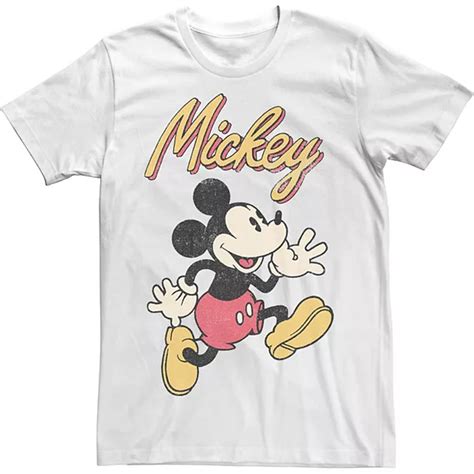 Mens Disney Mickey And Friends Mickey Classic Run Portrait Tee