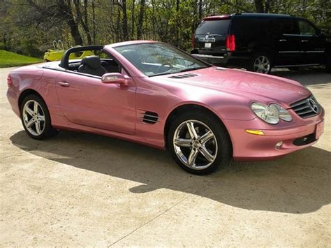 Pink Glitter Convertible Mercedes