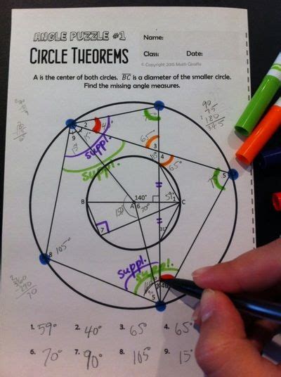 35 geometry circles review worksheet free worksheet spreadsheet. 267 best images about High School Math on Pinterest ...