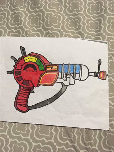 An Unfinished Picture Of The Ray Gun I Made When I Was Around 11