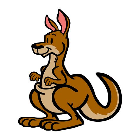 Kangaroo Cartoon Animal Illustration 546551 Vector Art At Vecteezy