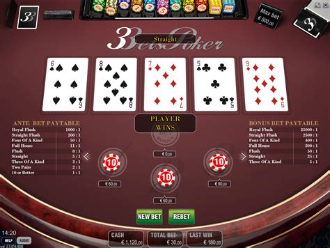 Five card stud is often played as a fixed limit game with the following arrangements. How to play 5 card Stud Poker