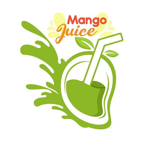 Premium Vector Mango Juice Logo Fresh Drink Design Your Slogan Here