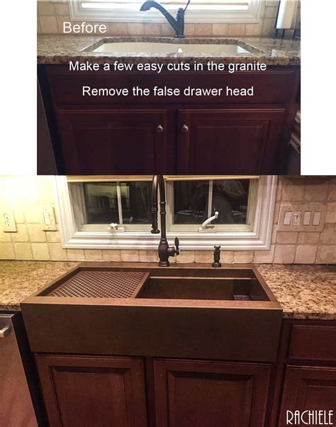 Install farmhouse sink existing cabinets. Farmhouse sink installation in existing cabinet. By ...