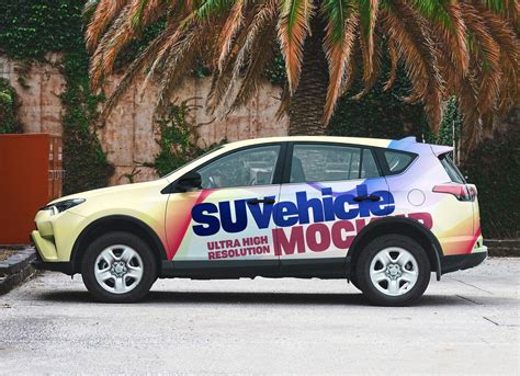 Free Suv Car Vehicle Branding Mockup Psd Good Mockups