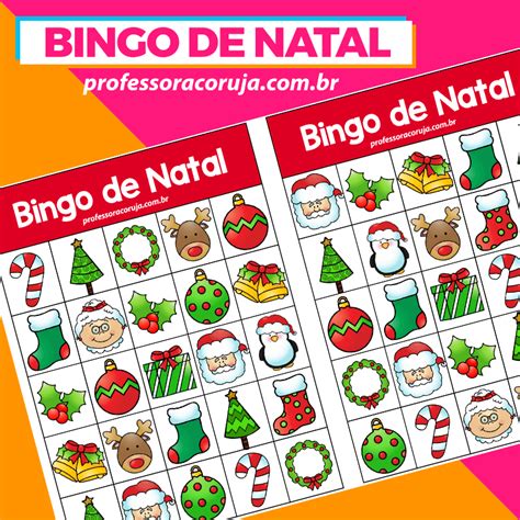 Bingo De Natal Professora Coruja
