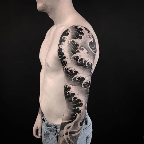 Japanese water tattoo meaning wwwpicswecom. Japanese Wave Sleeve | Japanese wave tattoos, Wave tattoo ...