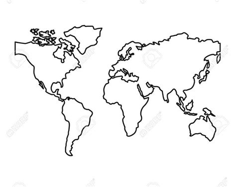 Dibujos De Mapa Del Mundo Para Colorear Para Colorear Pintar E Imprimir Dibujos Online