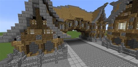 Minecraft Tutorial Medieval Hanging Street Building How To Build A