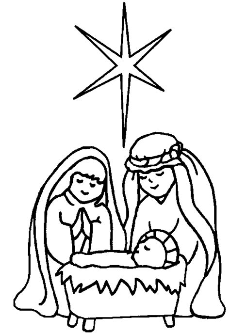 Baby Jesus Coloring Pages For Kids Free Christian Wallpapers