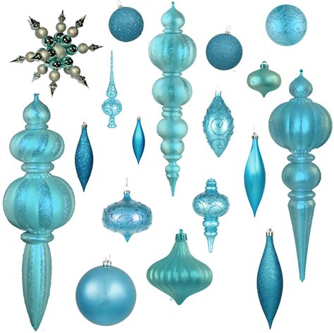 Aqua Blue Holiday Ornaments Everything Aqua Pinterest