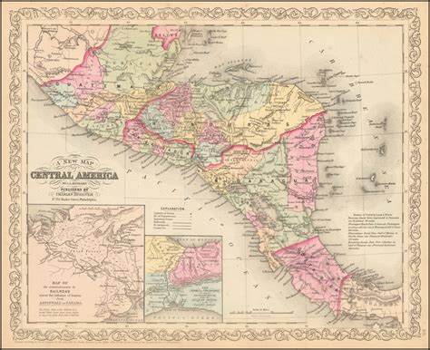 central america map political map of central america in 1901 by images