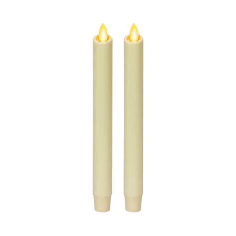 Buy Luminara Flameless Taper Candles 2 Pack Ivory White 975 Inch