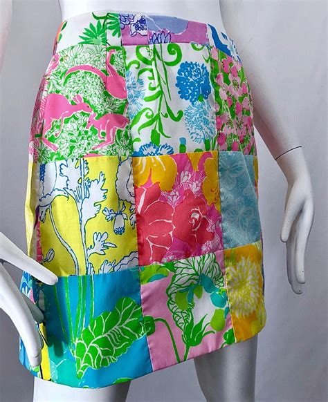 1970s Lilly Pulitzer The Lilly Rare Signature Patchwork Vintage 70s