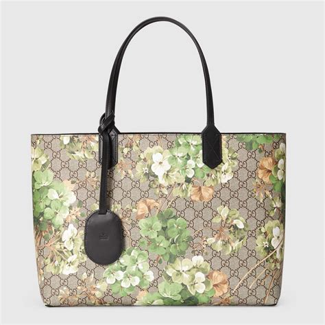 Gucci Women Reversible Gg Blooms Leather Tote 368568cu71x8966