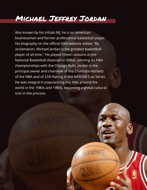 Biography Michael Jordan