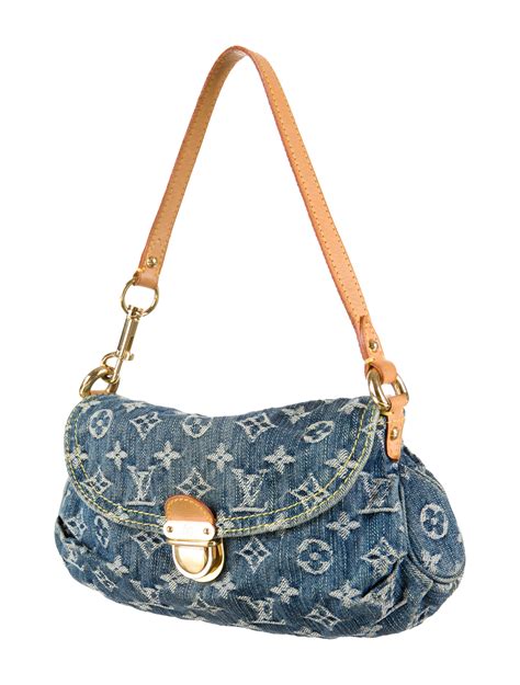 Louis Vuitton Denim Mini Pleaty Bag Handbags Lou50438 The Realreal