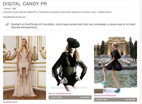 Reblog This How Fashion Pr Agencies Use Tumblr Pr Couture Fashion And Lifestyle Pr