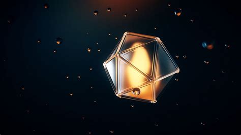 Wallpaper Polyhedron Shape Bubbles Volumetric 3d Hd Picture Image